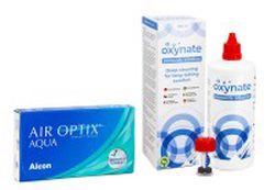 Alcon Air Optix Aqua (6 šošoviek) + Oxynate Peroxide 380 ml s puzdrom