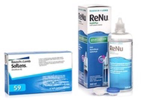 Bausch & Lomb SofLens 59 (6 šošoviek) + ReNu MultiPlus 360 ml s puzdrom