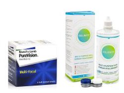 Bausch & Lomb PureVision Multi-Focal (6 šošoviek) + Solunate Multi-Purpose 400 ml s puzdrom