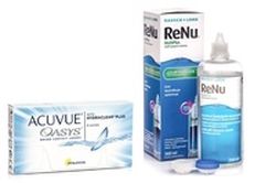 Johnson & Johnson Acuvue Oasys (6 šošoviek) + ReNu MultiPlus 360 ml s puzdrom