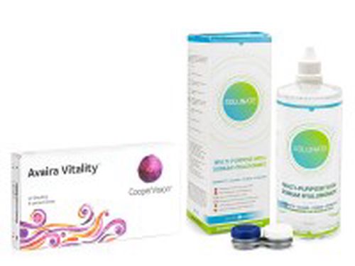 CooperVision Avaira Vitality (6 šošoviek) + Solunate Multi-Purpose 400 ml s puzdrom