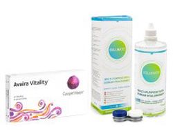 CooperVision Avaira Vitality (6 šošoviek) + Solunate Multi-Purpose 400 ml s puzdrom