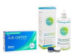 Alcon Air Optix for Astigmatism (3 šošovky) + Solunate Multi-Purpose 400 ml s puzdrom