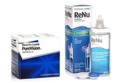 Bausch & Lomb PureVision (6 šošoviek) + ReNu MultiPlus 360 ml s puzdrom