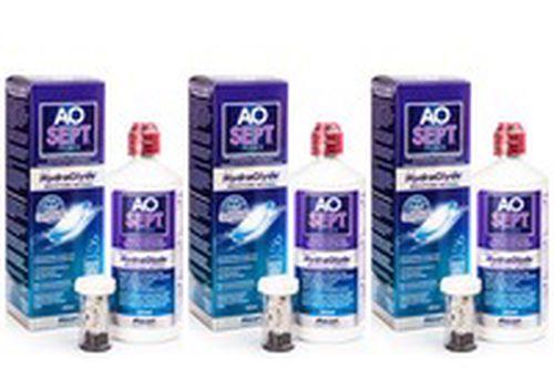 AOSEPT PLUS s Hydraglyde 3 x 360 ml s puzdrami