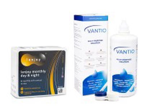 Bausch & Lomb Lenjoy Monthly Day & Night (6 šošoviek) + Vantio Multi-Purpose 360 ml s puzdrom