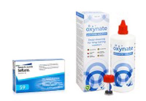 Bausch & Lomb SofLens 59 (6 šošoviek) + Oxynate Peroxide 380 ml s puzdrom