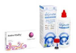 CooperVision Avaira Vitality CooperVision (6 šošoviek) + Oxynate Peroxide 380 ml s puzdrom