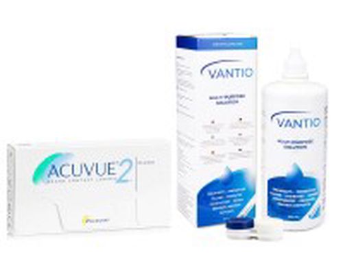 Johnson & Johnson Acuvue 2 (6 šošoviek) + Vantio Multi-Purpose 360 ml s puzdrom