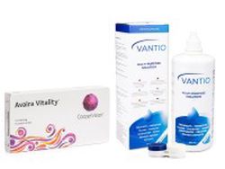 CooperVision Avaira Vitality (6 šošoviek) + Vantio Multi-Purpose 360 ml s puzdrom